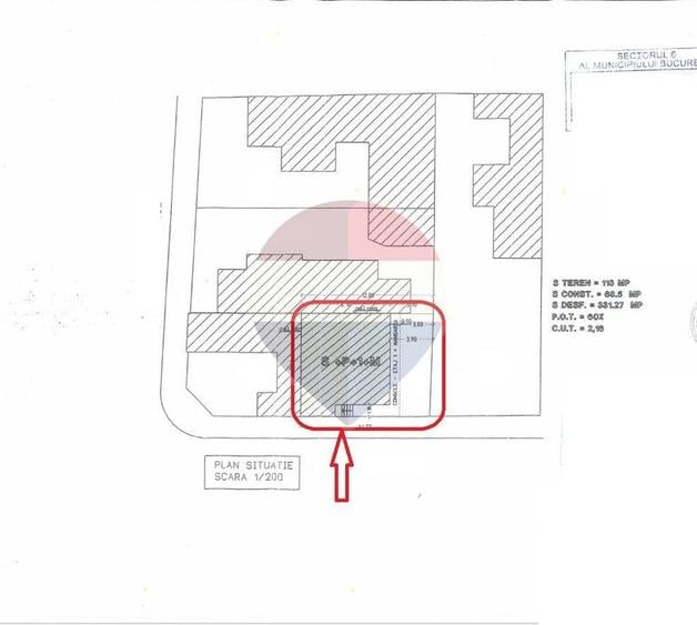 Teren de vânzare cu autorizație de construire | Sector 6 | S+P+1E+M