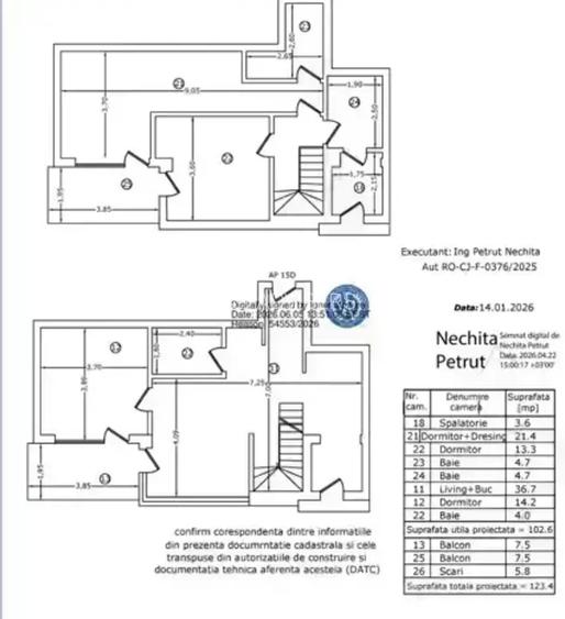 Duplex 4 camere 123,4mpI Bloc nou I Metrou Bucur Obor Icomision 0% I - 14