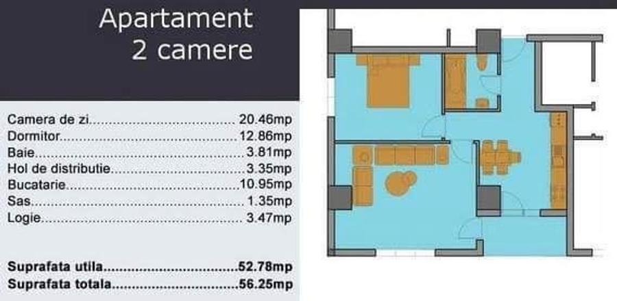 Apartament 2 camere, bloc 2015, zona Stefan cel Mare - metrou Obor
