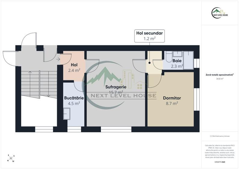 Apartament 2 camere, etaj intermediar, Astra, Comision 0