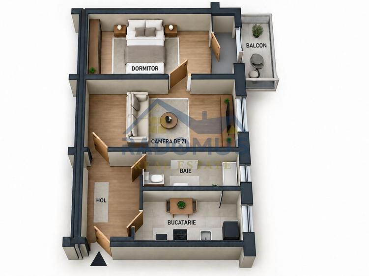Apartament 2 camere | 45 mp | Semidecomandat | Ploiești Vest | 50.000€