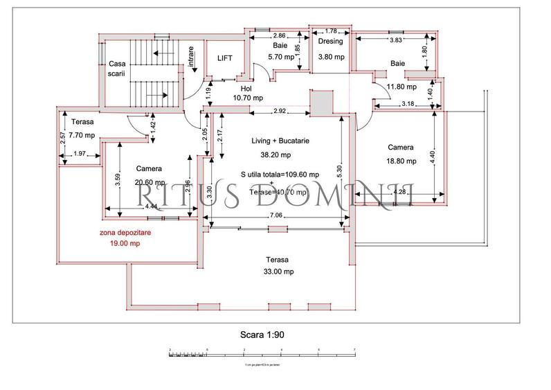 Penthouse Ultracentral cu 3 camere, Piata Unirii, 150.30mp - 1