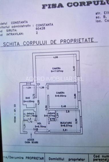 Inel 2, parter inalt, doua camere decomandate. - 12