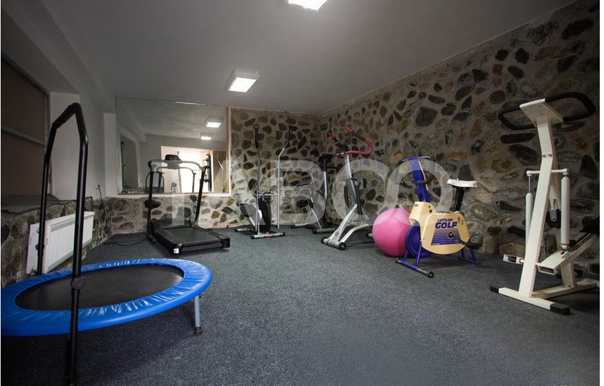 Pensiune 13 camere 16 bai sauna piscina si teren 1565 mp Cisnadioara