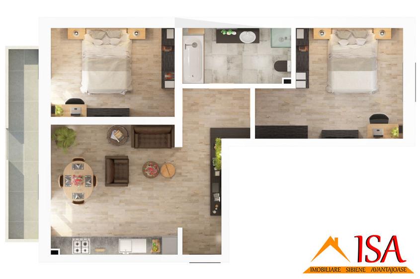 3 Camere Nou – 69 Mp – Strada DOAMNA STANCA
