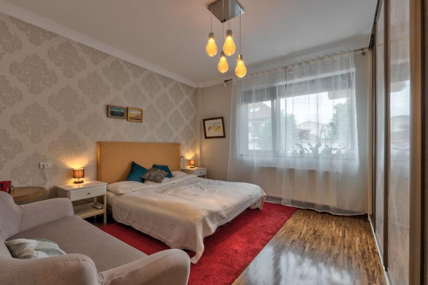 Apartament elegant 170mp, curte proprie și 3 locuri parcare, Parc Bazilescu!
