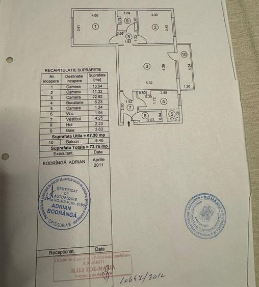 Apartament 3 camere - Dr. Taberei