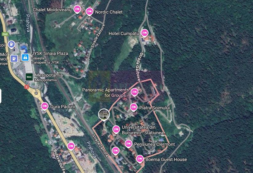 Teren extravilan in Sinaia (25 euro/mp)