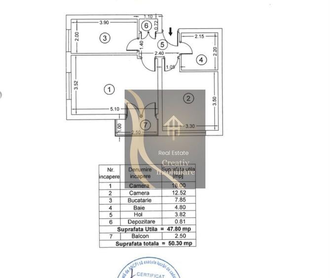 Apartament 2 camere + loc de parcare
