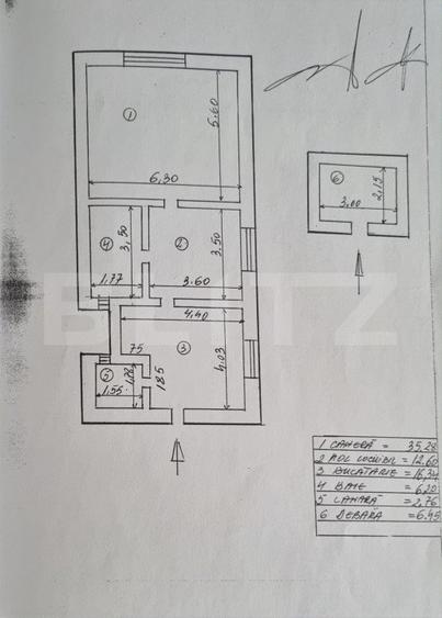 Apartament in vila, 80mp loc parcare, mobilat, zona Centru Istoric 530 mp curte
