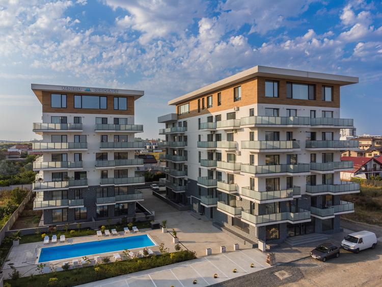 Apartament cu vedere spre PISCINA in bloc finalizat Mamaia Sat