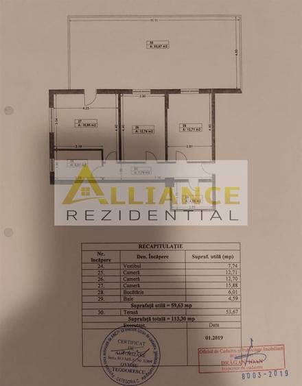 Apartament 3 camere de vanzare