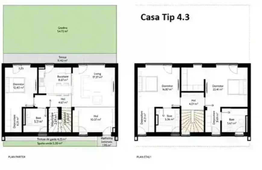 Casă cu grădină proprie | Construcție finalizată LUX Fatada Ventilata