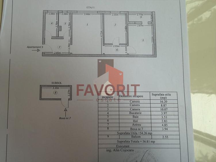 3 camere | etaj 1 | centrala proprie | mobilat,utilat | zona excelenta