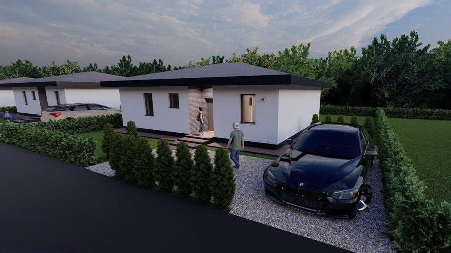 Casă cu teren 550 mp, disponibilă la roșu, semifinisat sau finisat