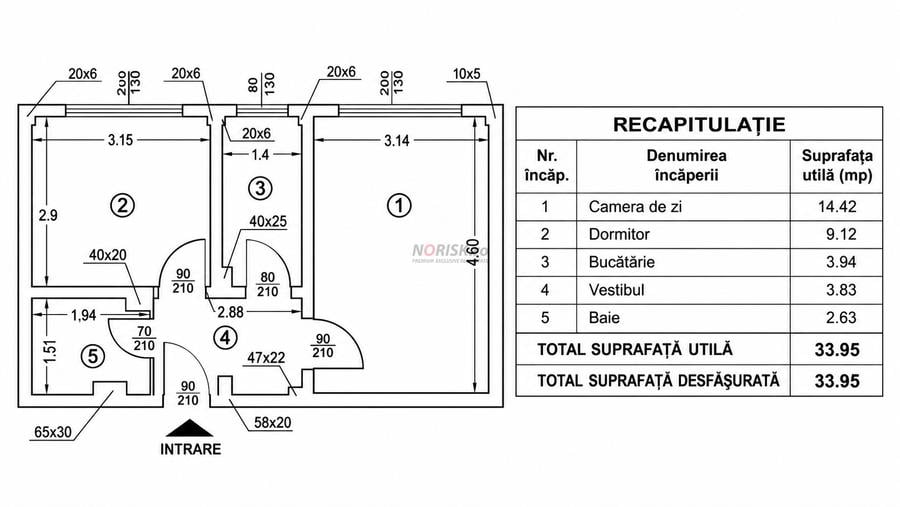 2 Camere Decomandat | 34 mp | Renovat Integral | Pantelimon