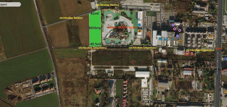 Teren intravilan 6616mp dbl deschidere 42 si 40ml,,zona mixta-locuinte,servicii!