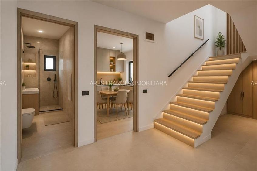 VILA  VOLUNTARI,4 CAMERE,3 BAI,154 MP,TEREN 193 MP - 12