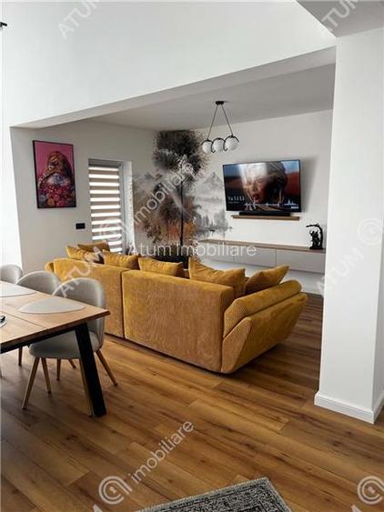 Penthouse 3 camere 2 bai parcare mobilat complet Turnisor Sibiu - 4