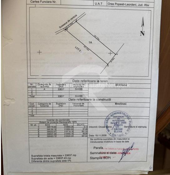Teren 33.637 mp cu deschidere 88 m la Centura, zona mixta – Popesti-Leordeni - 6