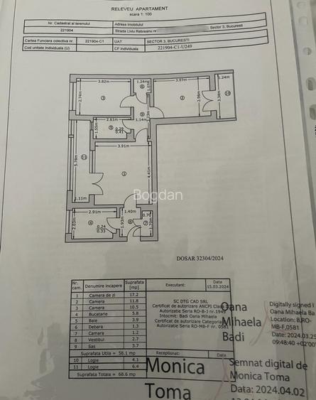 Vanzare apartament 3 camere,Titan la 5 min metrou,Str. Liviu Rebreanu - 1