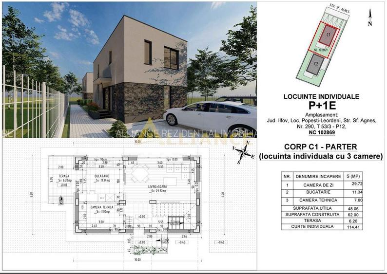 Vila Individuala P+1 Popesti 257 mp Teren - 15