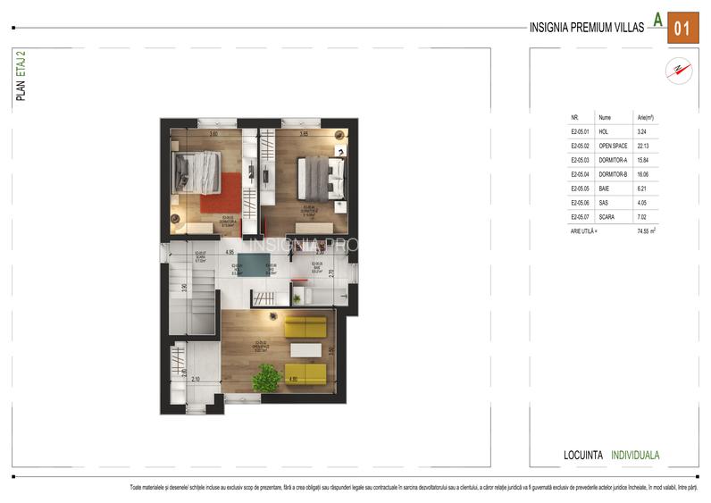 Casa individuala I P+2 E I 6 camere I Pompe de caldura-Panouri fotovoltaice - 3