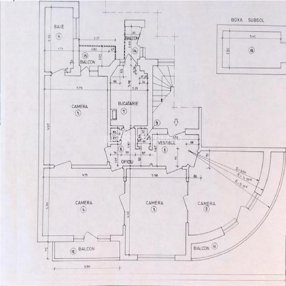 Calea Calarasilor spatiu birouri, etaj 1/P+2, 4 camere, 88mp, centrala proprie - 14