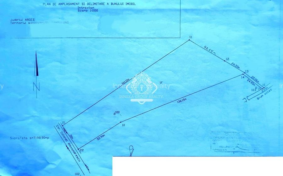 Teren 7199mp Intravilan cu Vedere Panoramica Superbă, Ideal Investitie - 1