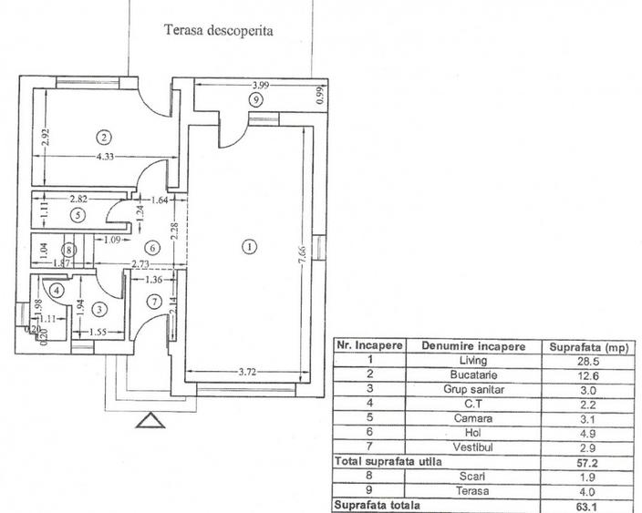 Casa 4 camere 120mp | 0 comision | Tunari langa padure | mobilat | 349mp teren - 6