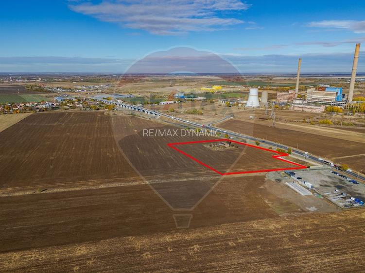 Teren intravilan 13.482 mp pe Centura Nord Arad, front 188 m - 5