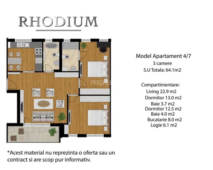 Apartament 3 camere, str. Cetății – Direct dezvoltator, 0% comision - 13