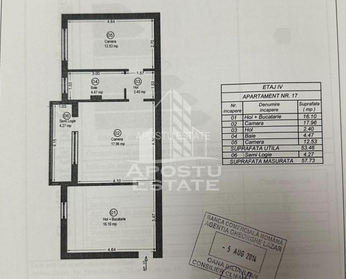 Apartament cu 2 camere, etaj intermediar, zona Iulius Mall Timisoara - 13