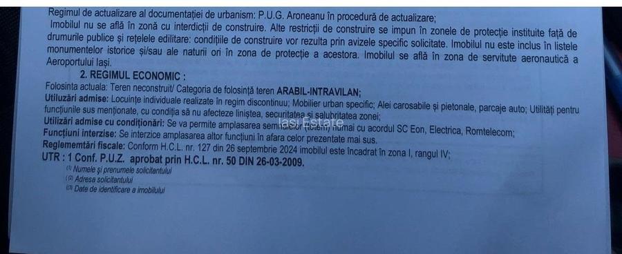 Aroneanu teren 652mp cu utilitati si Certificat de Urbanism - 14