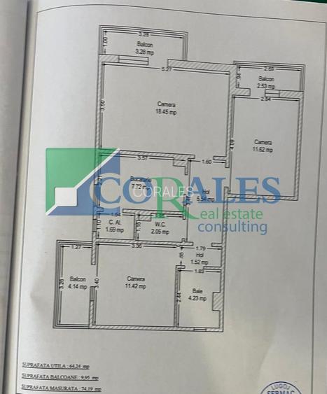 Zona Lipovei. ETAJ 2. Decomandat. 3 balcoane! - 15