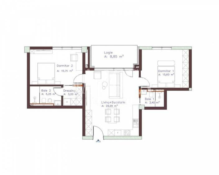 Apartament 3 camere de vanzare in Centru, Cluj Napoca - 8