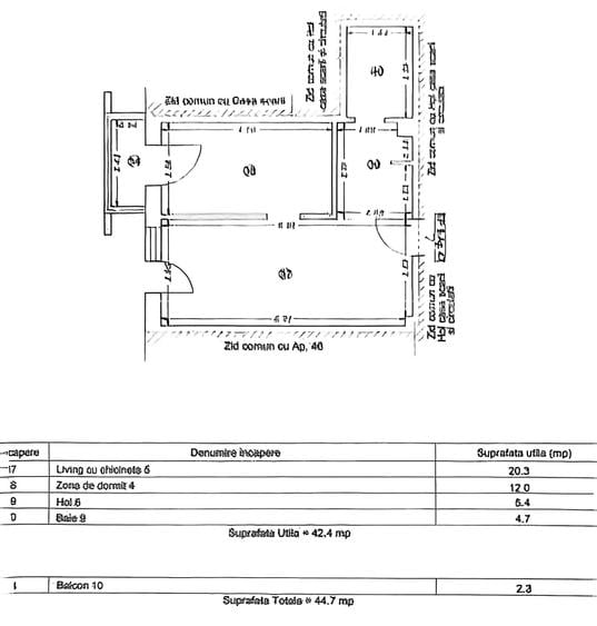 ► ViVO - Tomis PARK 2 Camere Su=44,70m² Mobilat Utilat Izolat Centrala pe Gaze - 11