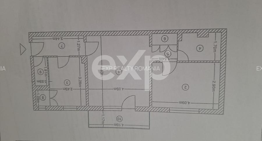 Apartament 2 camere spațios Prundu, 57,2 mp, etaj intermediar, renovabil - 6