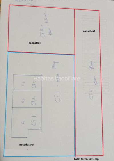 0% Comision! Teren intravilan cu casa., 481 mp, front 14 m, Marasti - 3