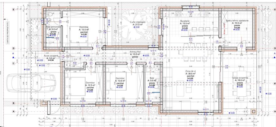 Vila moderna parter. 4 camere, eficienta energetic Via Carmina Arad, comision 0 - 3
