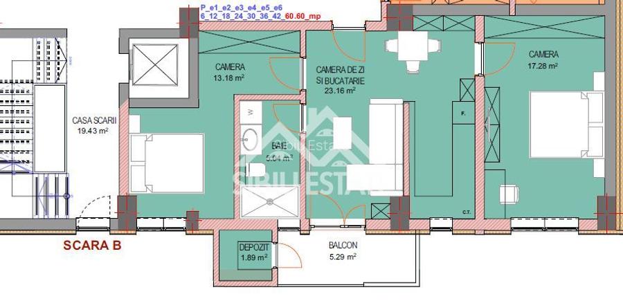 Apartament 3 camere de vânzare ,Doamna Stanca, Sibiu, parcare inclusa - 11
