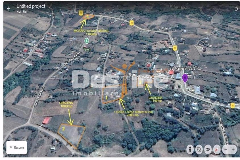 Domeniu complet: moara, casa batraneasca si terenuri  in Manjesti, Vaslui - 2