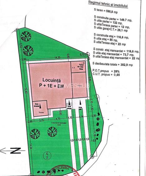 TUR VIRTUAL! Vilă P+1+M pe Colț – 325mp Utili, Curte Amenajată 590mp | Fundeni - 24