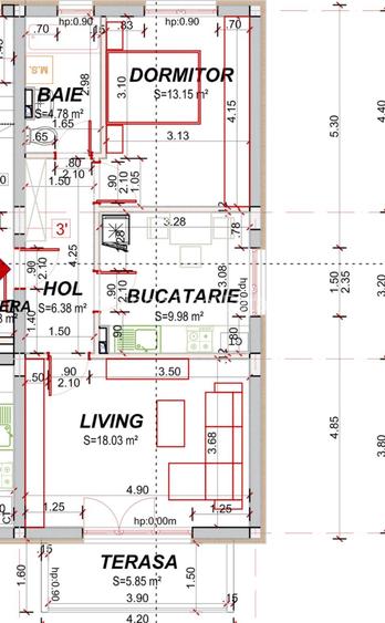 Apartament 2 camere,finalizat,intabulat,loc parcare disponibil, Sanpetru-Brasov - 1