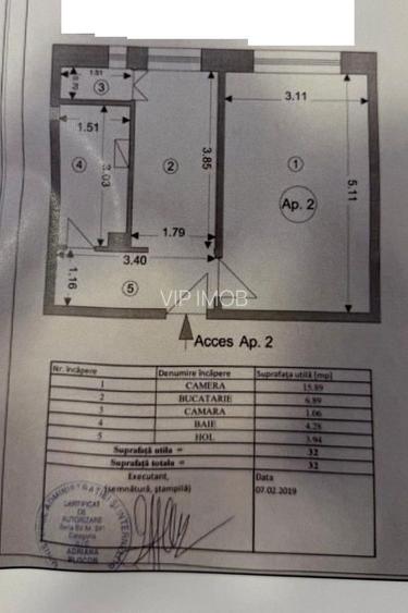 Garsonieră de 32 mp cu bucătărie separată, parter,  zona Piața Astra - 1