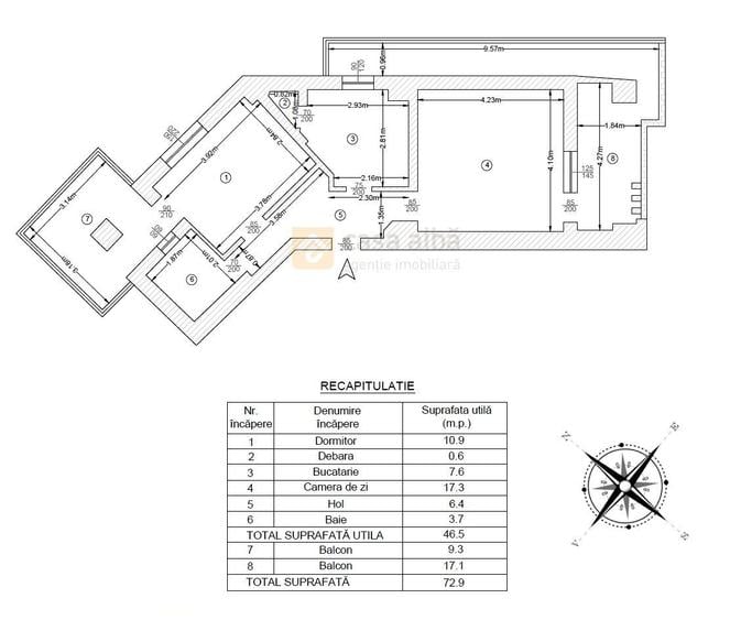 Ultracentral - Anastasie Panu, 2 camere disponibil imediat, panorama superba - 1