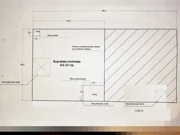 Hala confectii metalice cu pod rulant si platforma betonata.  - 5