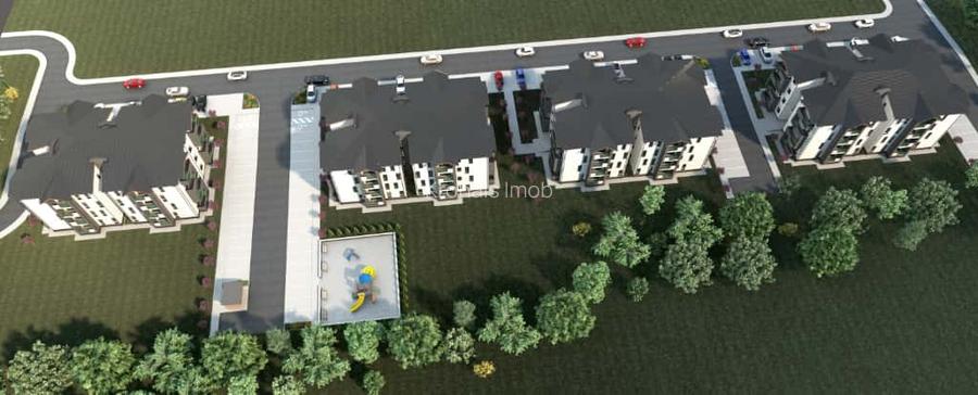 Garsoniera 42mp utili, ansamblu cu 4 blocuri tip vila, Sanpetru - 5