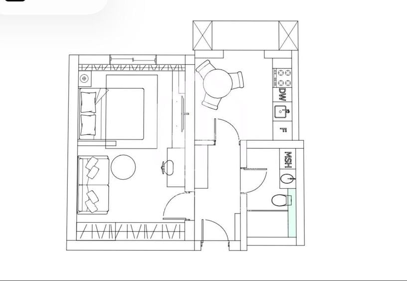 Garsoniera 38 mp - ultramoderna - Vis a vis de Promenada Mall - 2