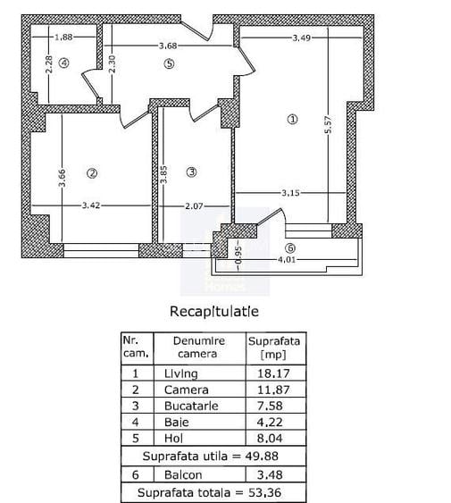 2 Camere | Bloc 2025 | Decomandat *1 Mai* - 10